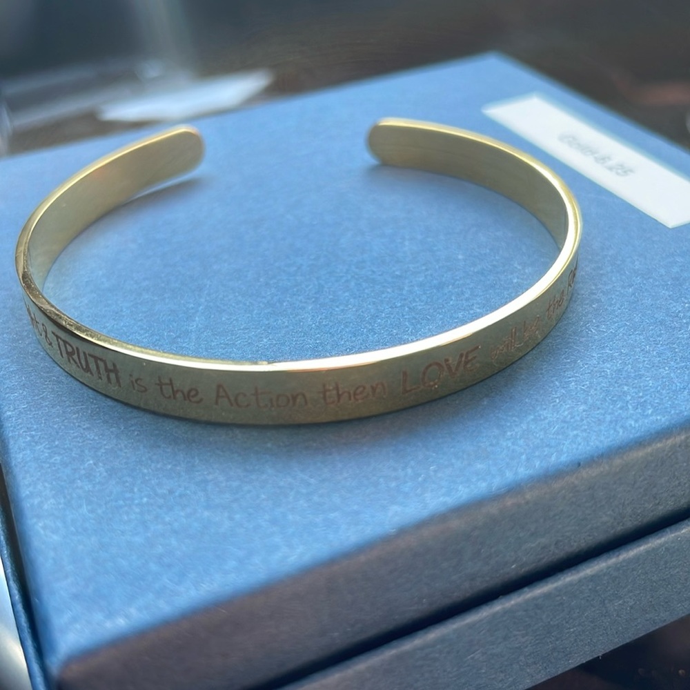 Custom Quote Cuff Bracelet